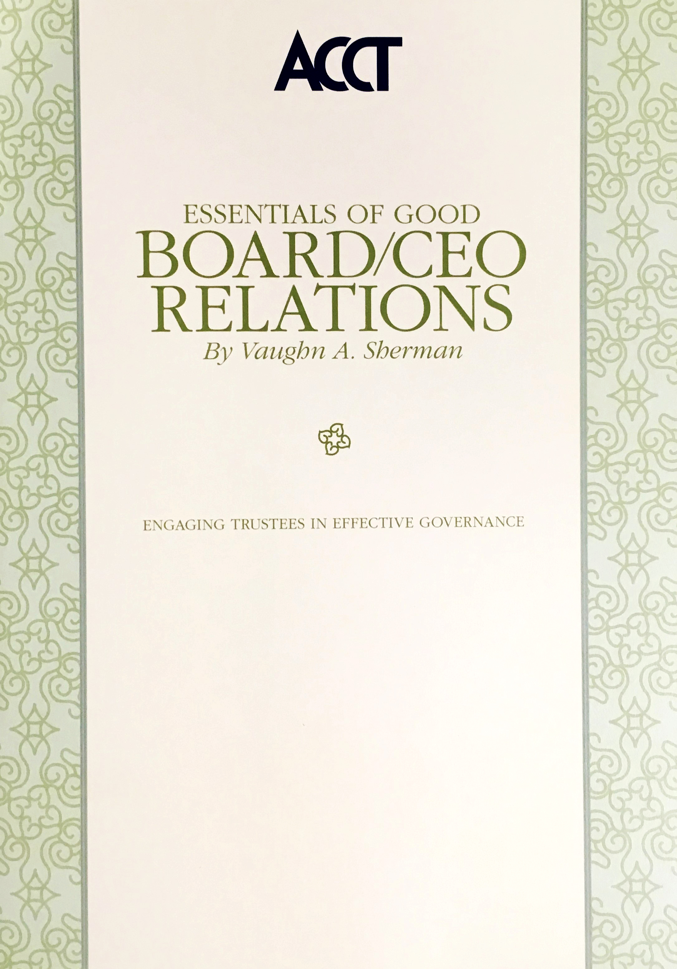 Essentials of Good Board/CEO Relations